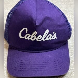Cabela's Purple Trucker Hat Mesh Back by Pro Bass Shop,slight fading, one size